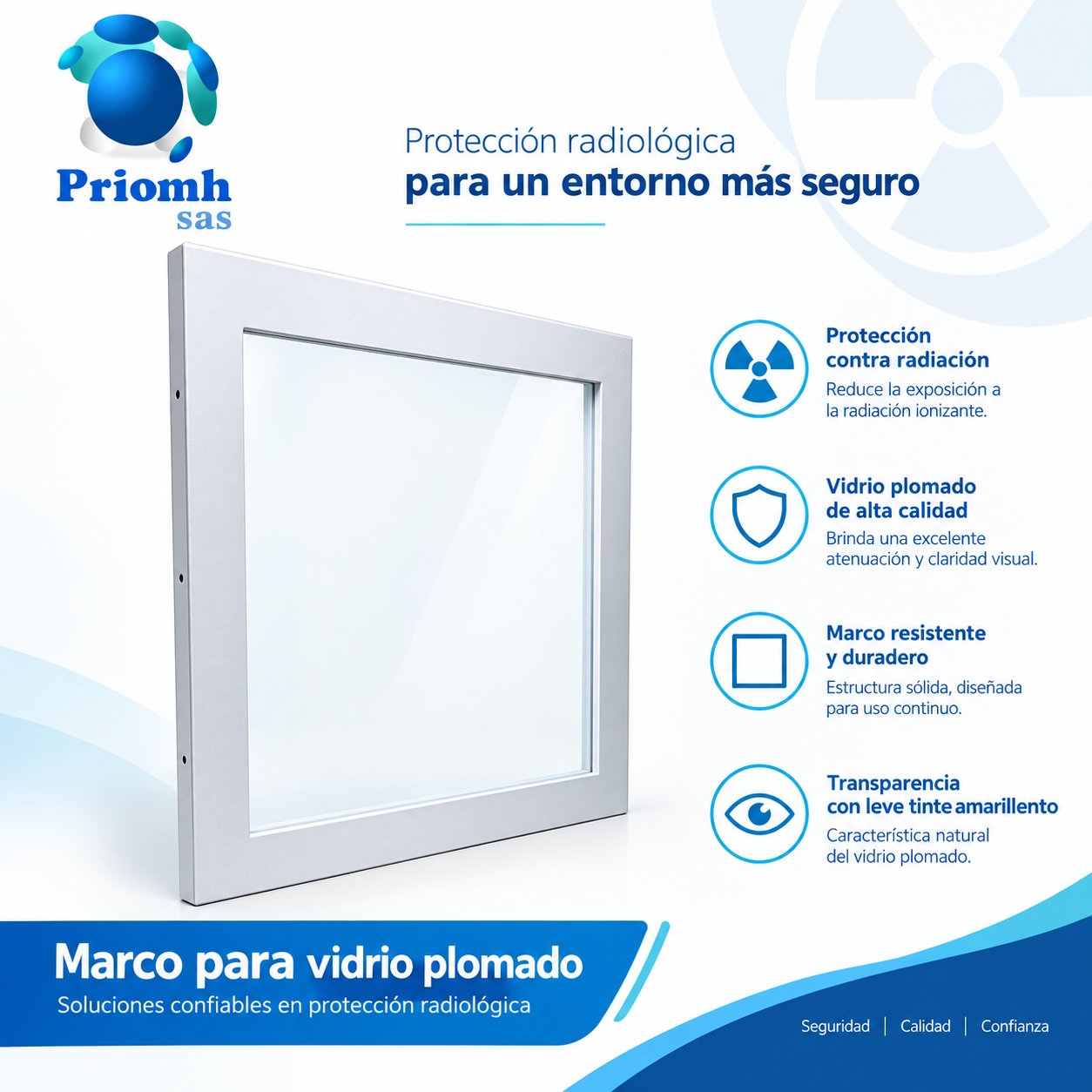 Marco para vidrio plomado